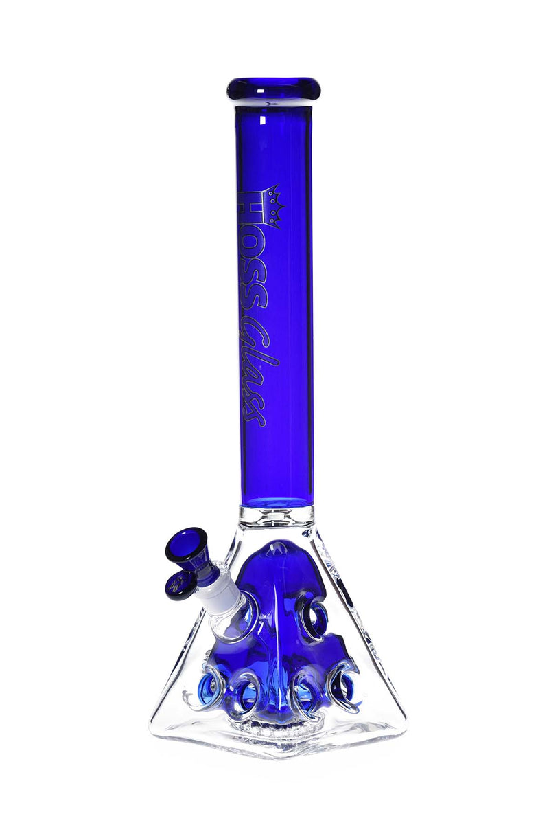 H145 - Holey Pyramid Beaker with Coloured Top and Inner Section (18")