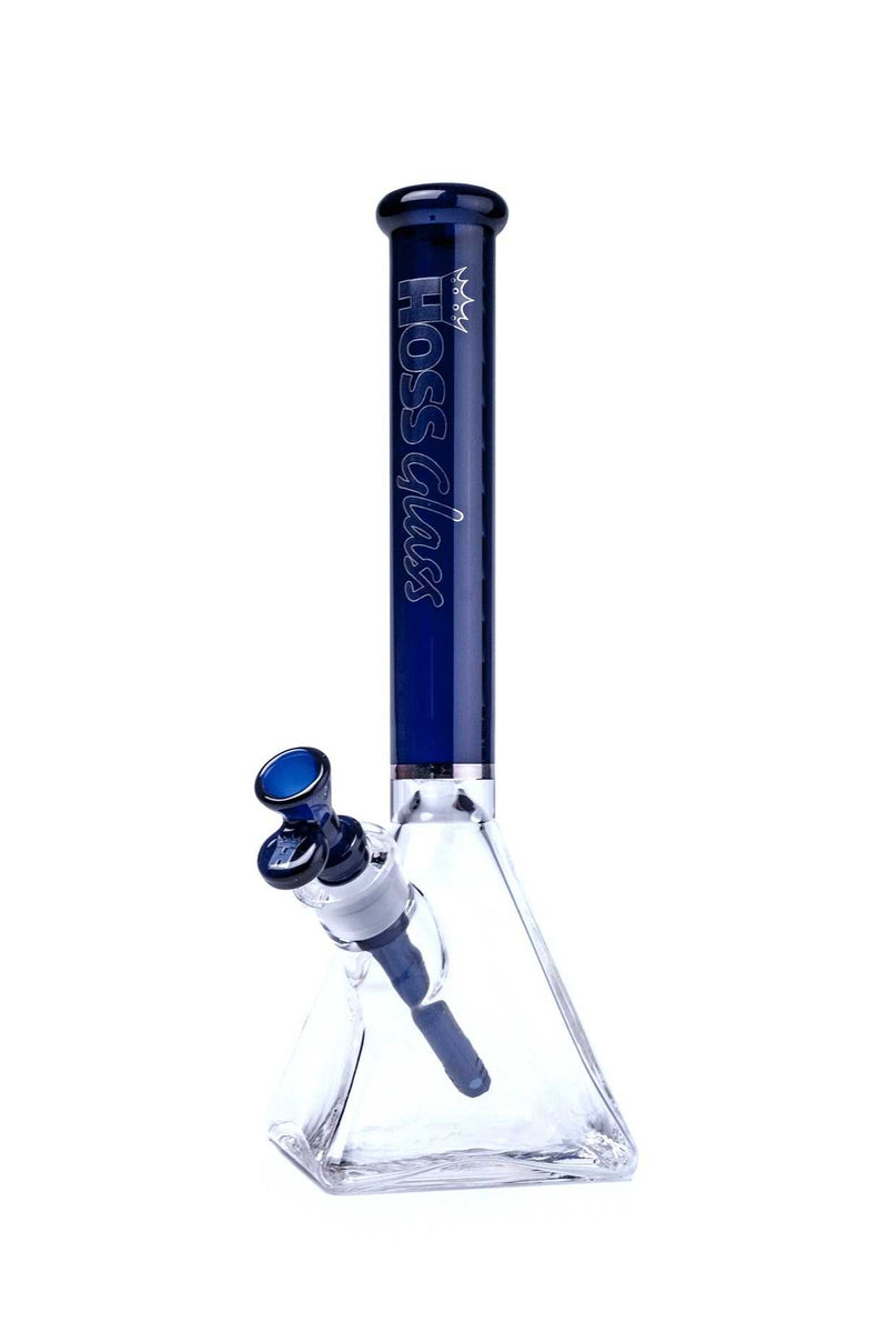 H085 - Pyramid Beaker with Colored Top Tube (14")
